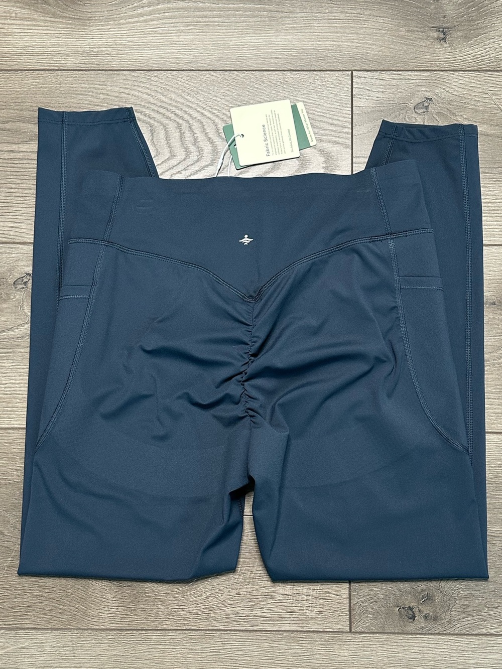 Halara UltraSculpt High Rise Scrunch Butt Lifting Tummy Control Leggings Blue  L - Picture 5 of 12